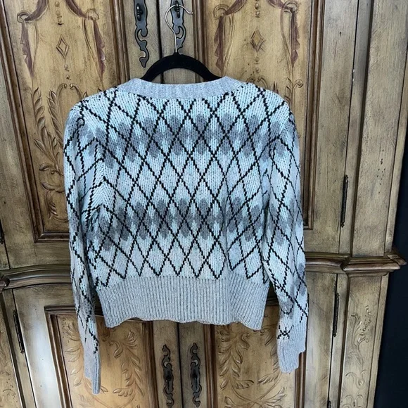 Pink Rose Argyle Cardigan - Picture 2 of 7